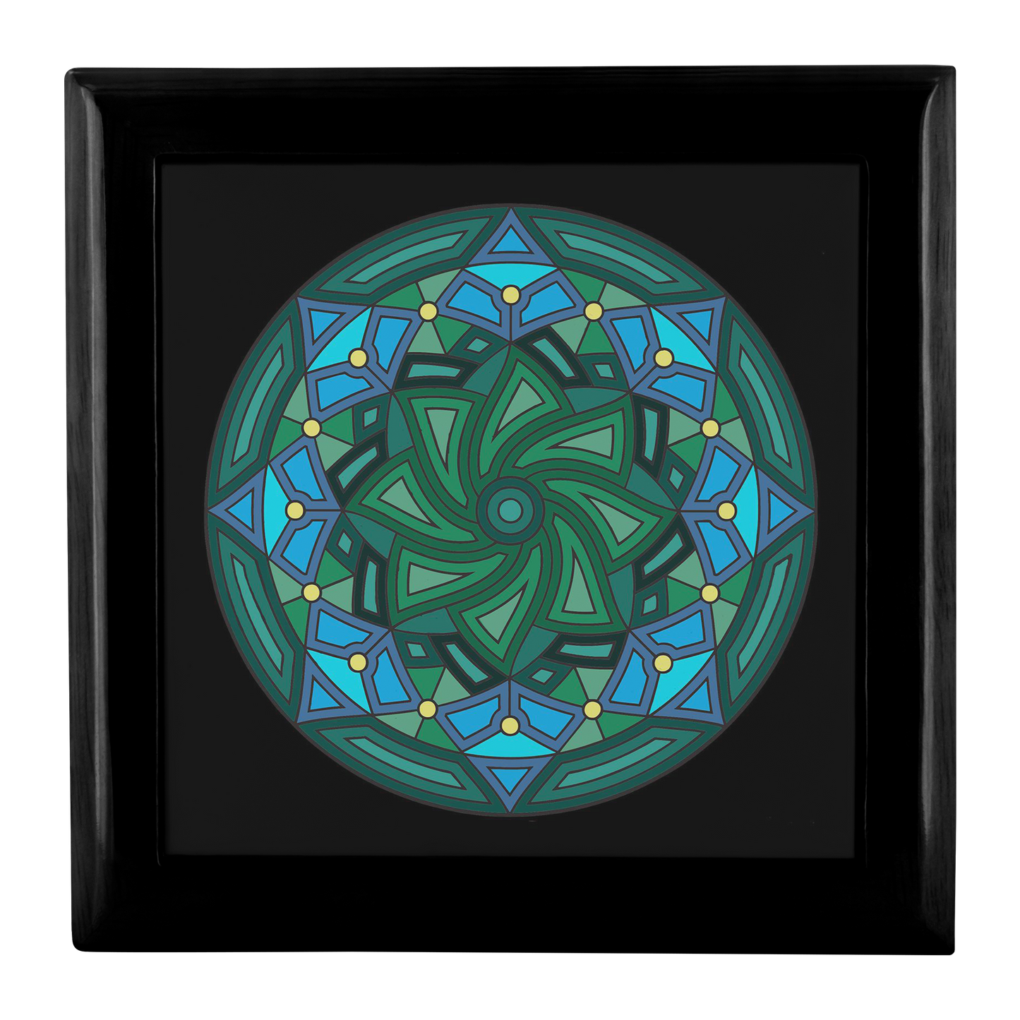 8pt Star Mandala Jewelry Box - Schoppix Gifts