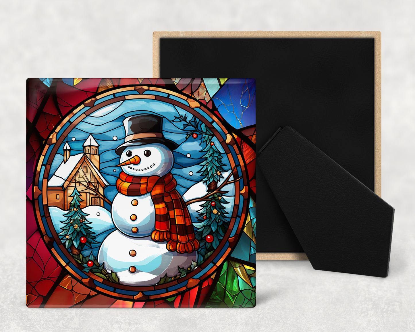 Art Decorative Ceramic Tile with Optional Easel Back - Available in 3 Sizes