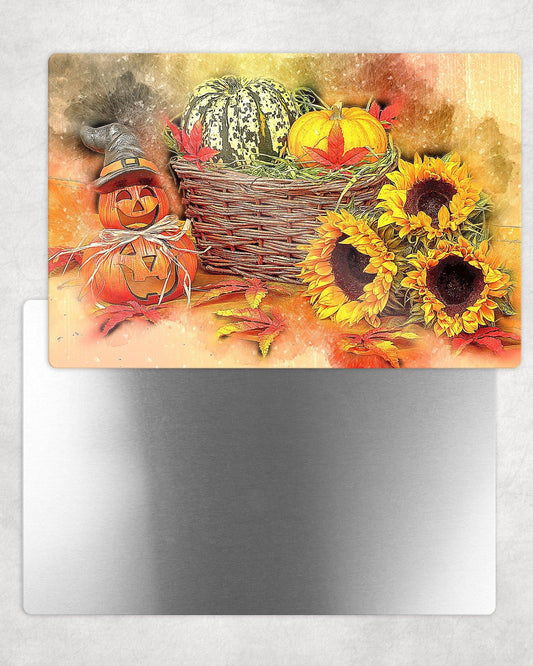 Autumn Basket Metal Photo Panel - 8x12 or 12x18 - Schoppix Gifts