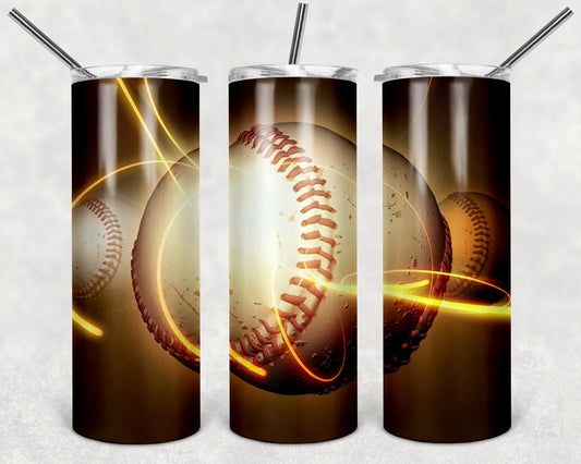 Cool Baseball 20oz Stainless Steel Tumbler - Schoppix Gifts