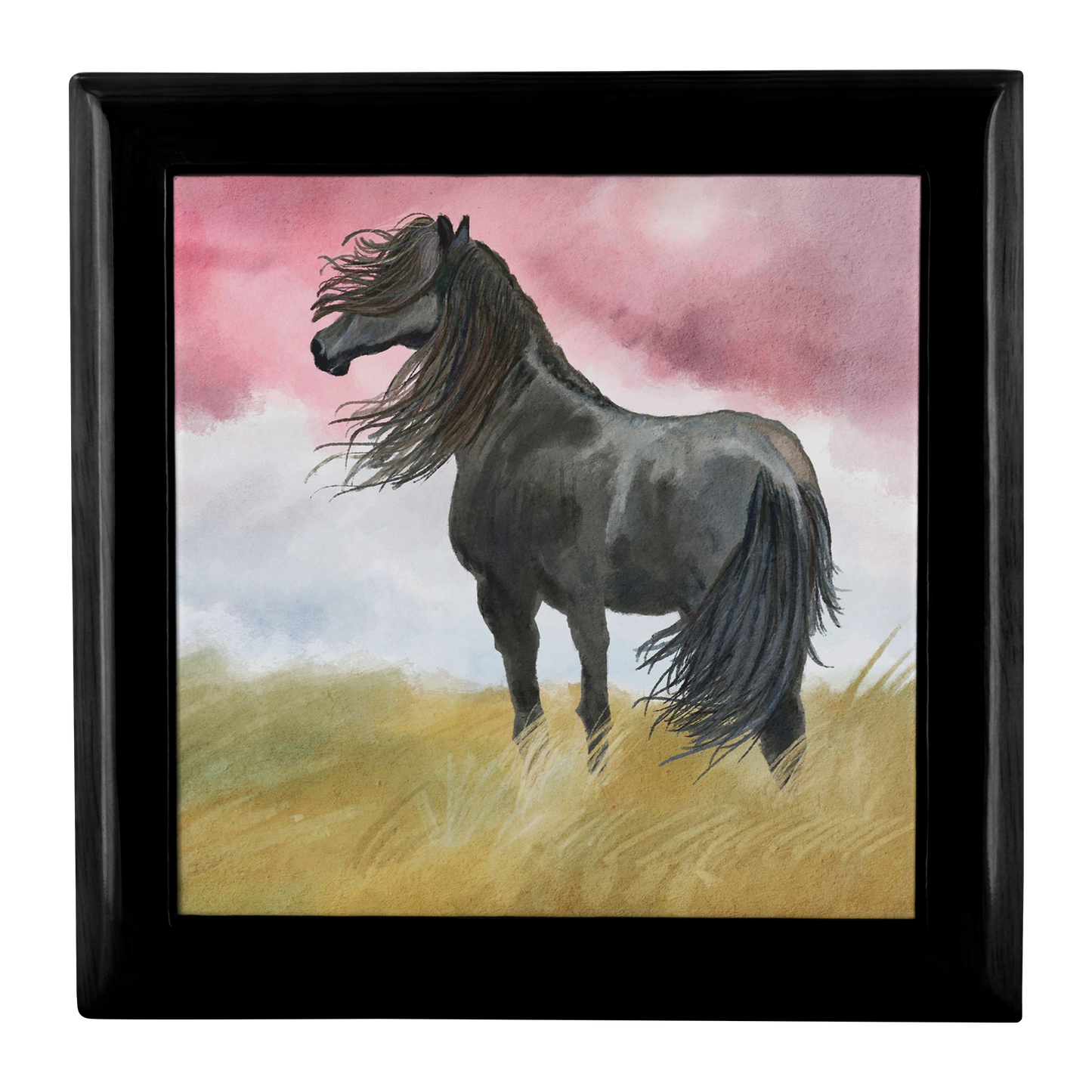 Black Horse Art Jewelry Box - Schoppix Gifts