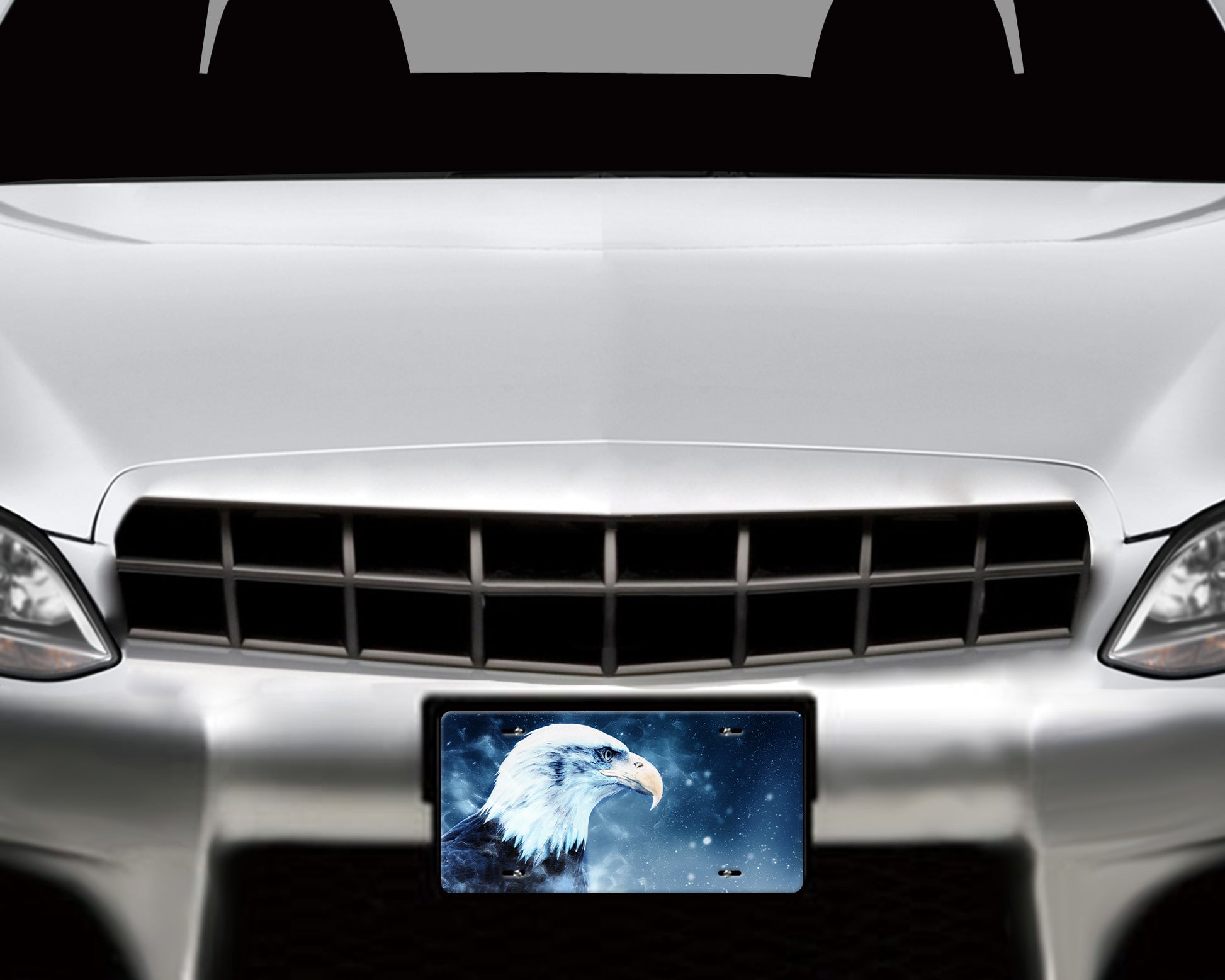 Beautiful Bald Eagle Art Aluminum License Plate - Schoppix Gifts