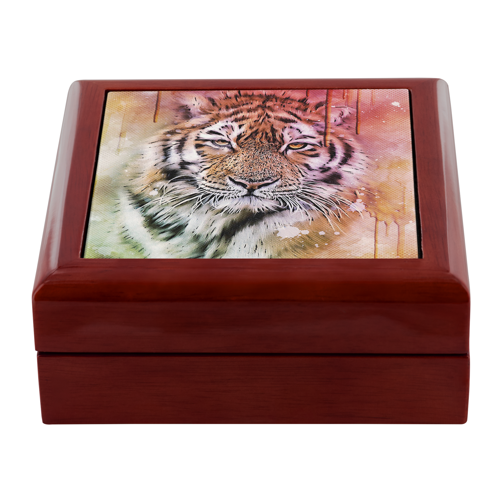 Tiger Portrait Art Jewelry Box - Schoppix Gifts