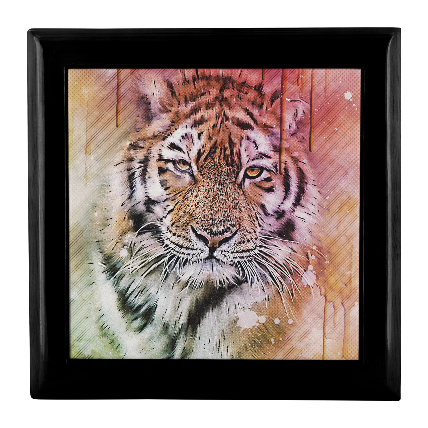 Tiger Portrait Art Jewelry Box - Schoppix Gifts