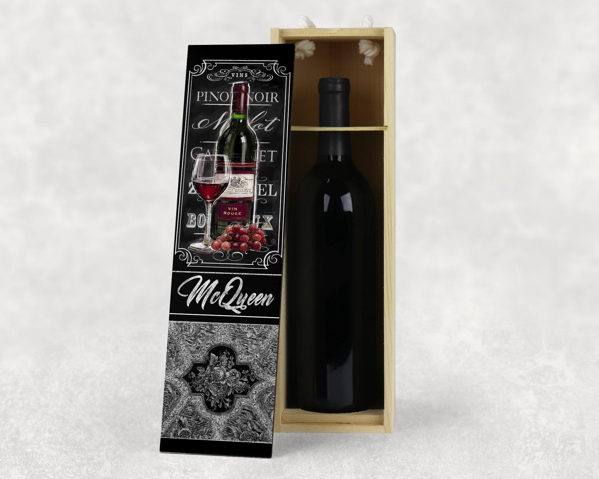 Personalized Wooden Wine Box - Schoppix Gifts