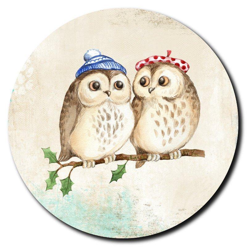 Winter Animals Sandstone Drink Coasters - Set of 4 - Schoppix Gifts