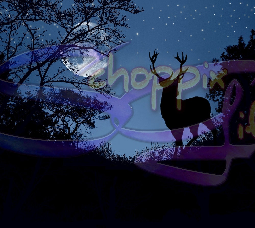 Deer by Moonlight 20oz Skinny Tumbler - Stainless Steel