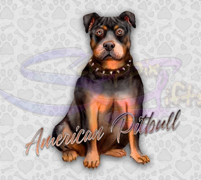 American Pitbull Terrier Art 20oz Skinny Tumbler - Stainless Steel - 3 Design Choices Available