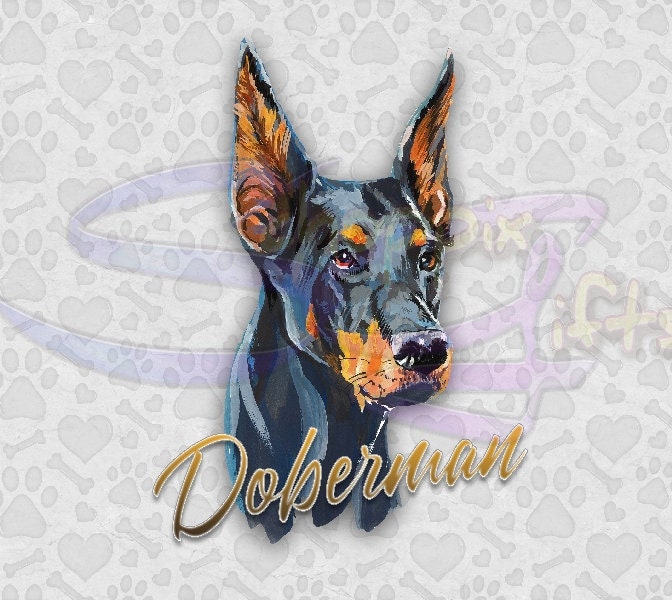 Doberman Pinscher Art 20oz Skinny Tumbler - Stainless Steel