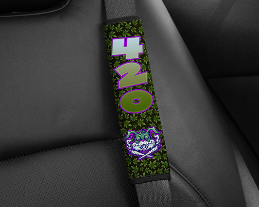 420 Cannabis Seat Belt Pads - 6 Design Choices