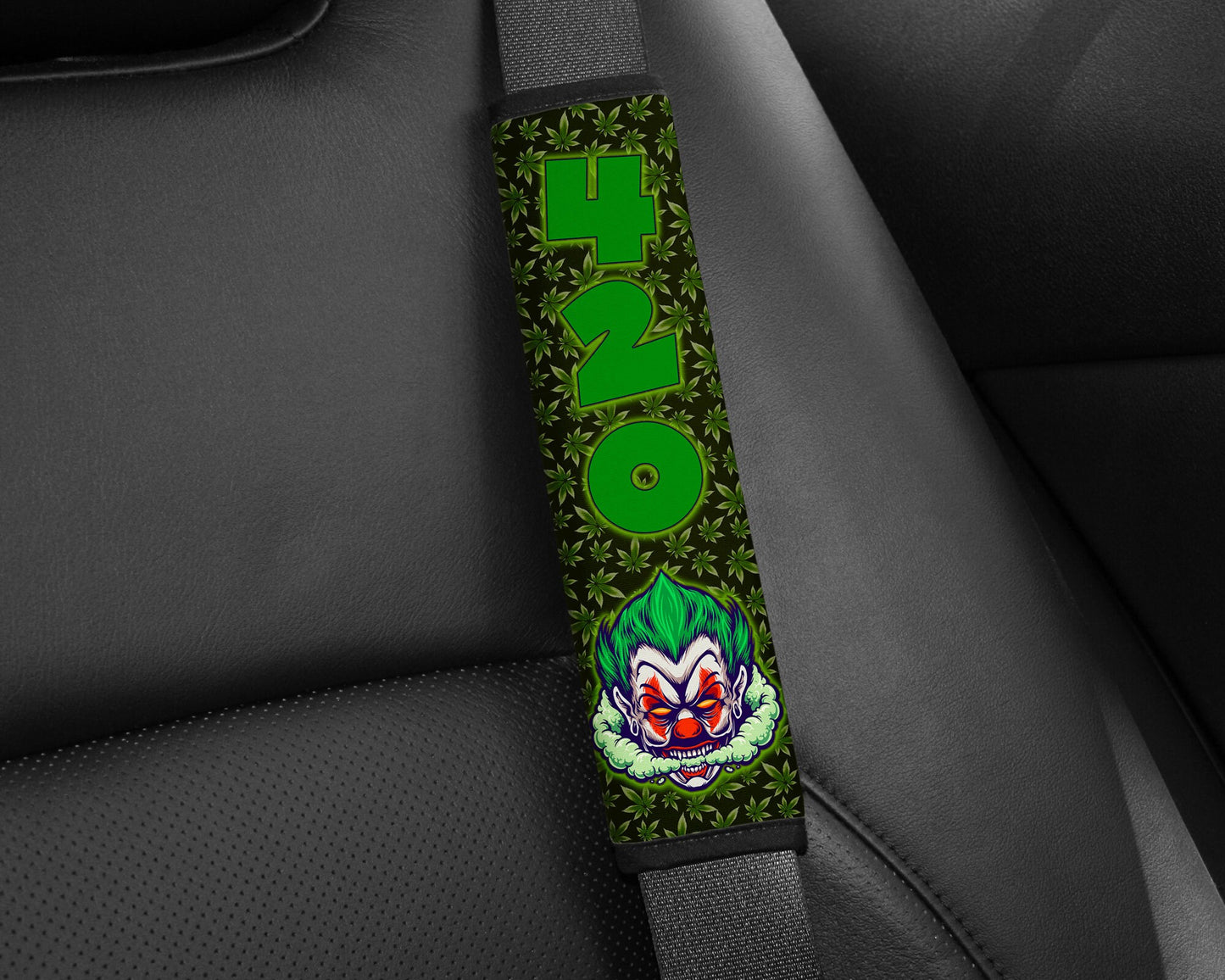 420 Cannabis Seat Belt Pads - 6 Design Choices