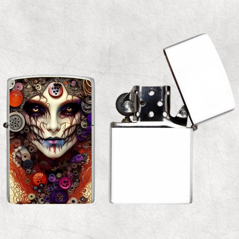 Day of the Dead Art Flip Top Lighter and Matching Gift Tin
