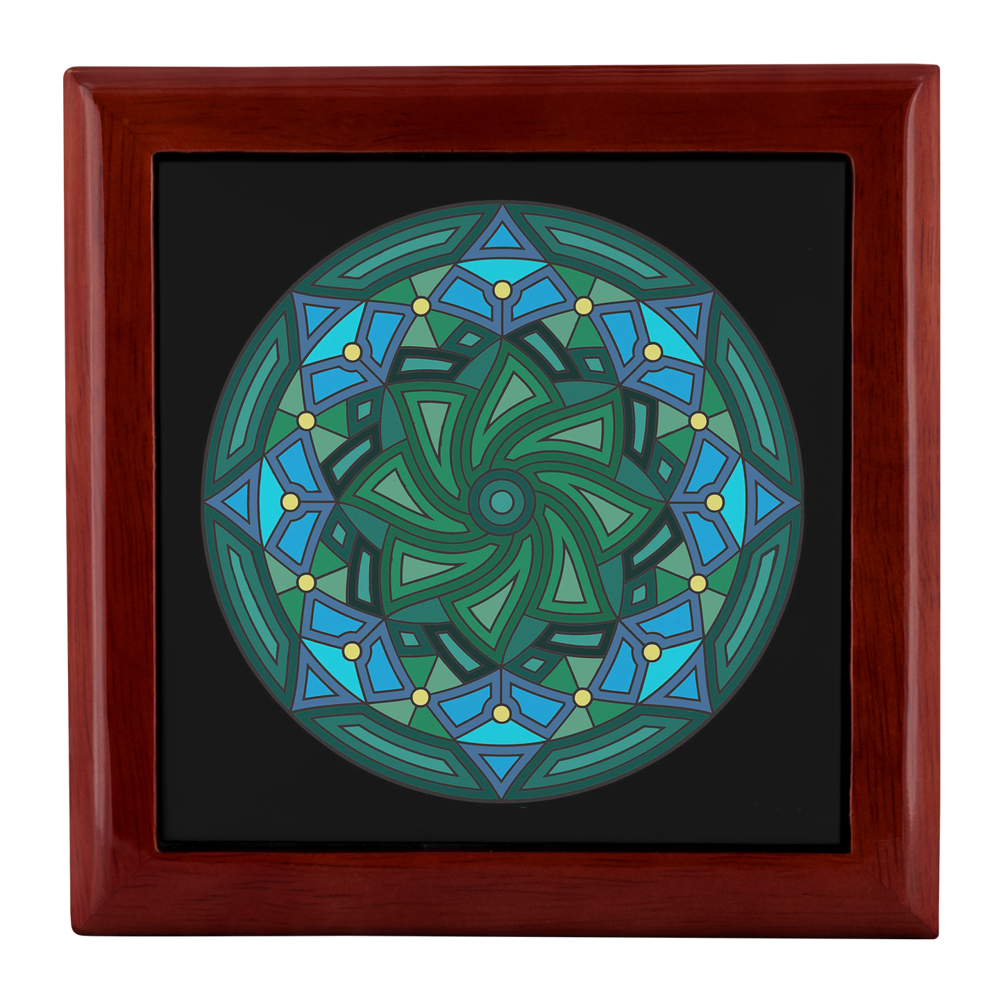 8pt Star Mandala Jewelry Box - Schoppix Gifts