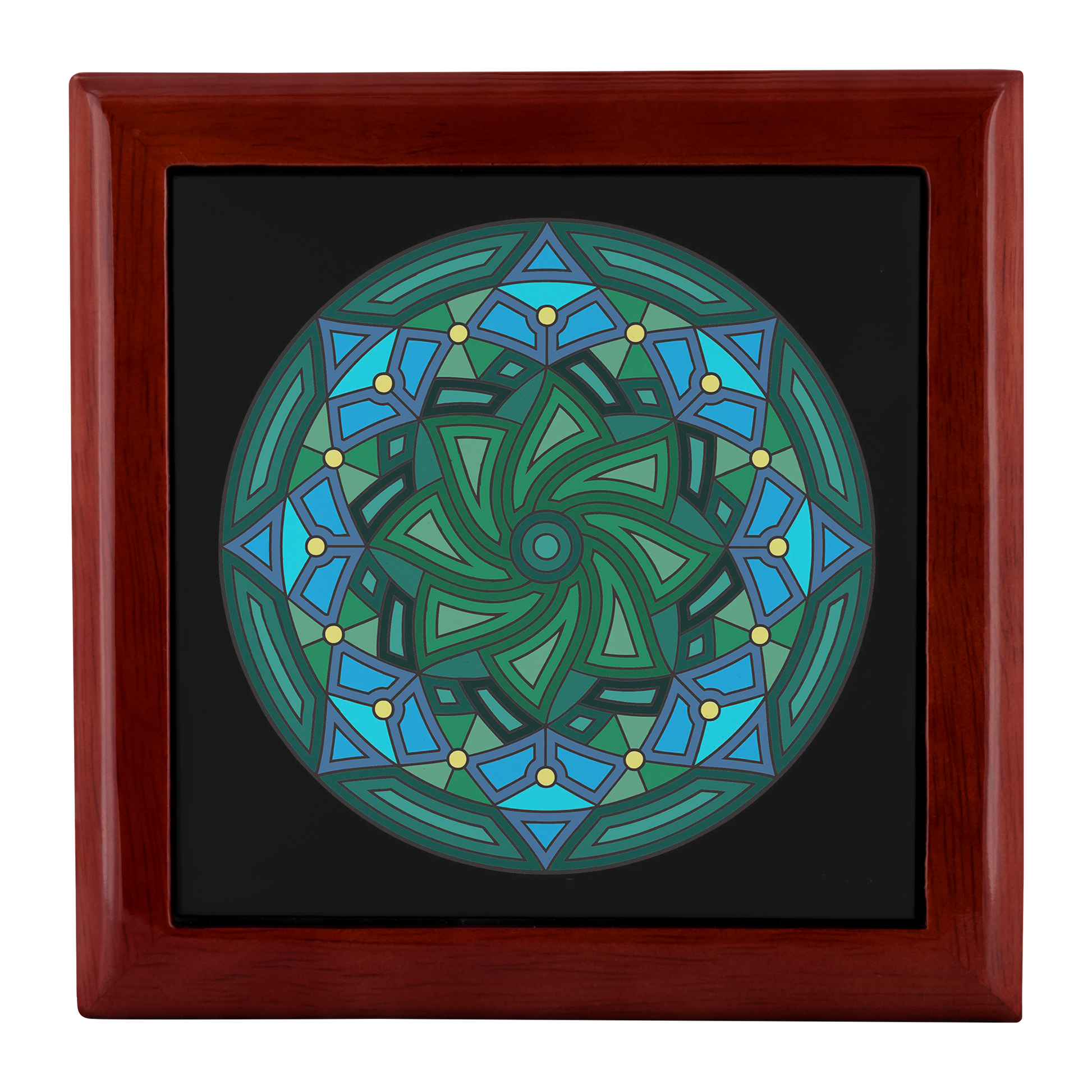 8pt Star Mandala Jewelry Box - Schoppix Gifts