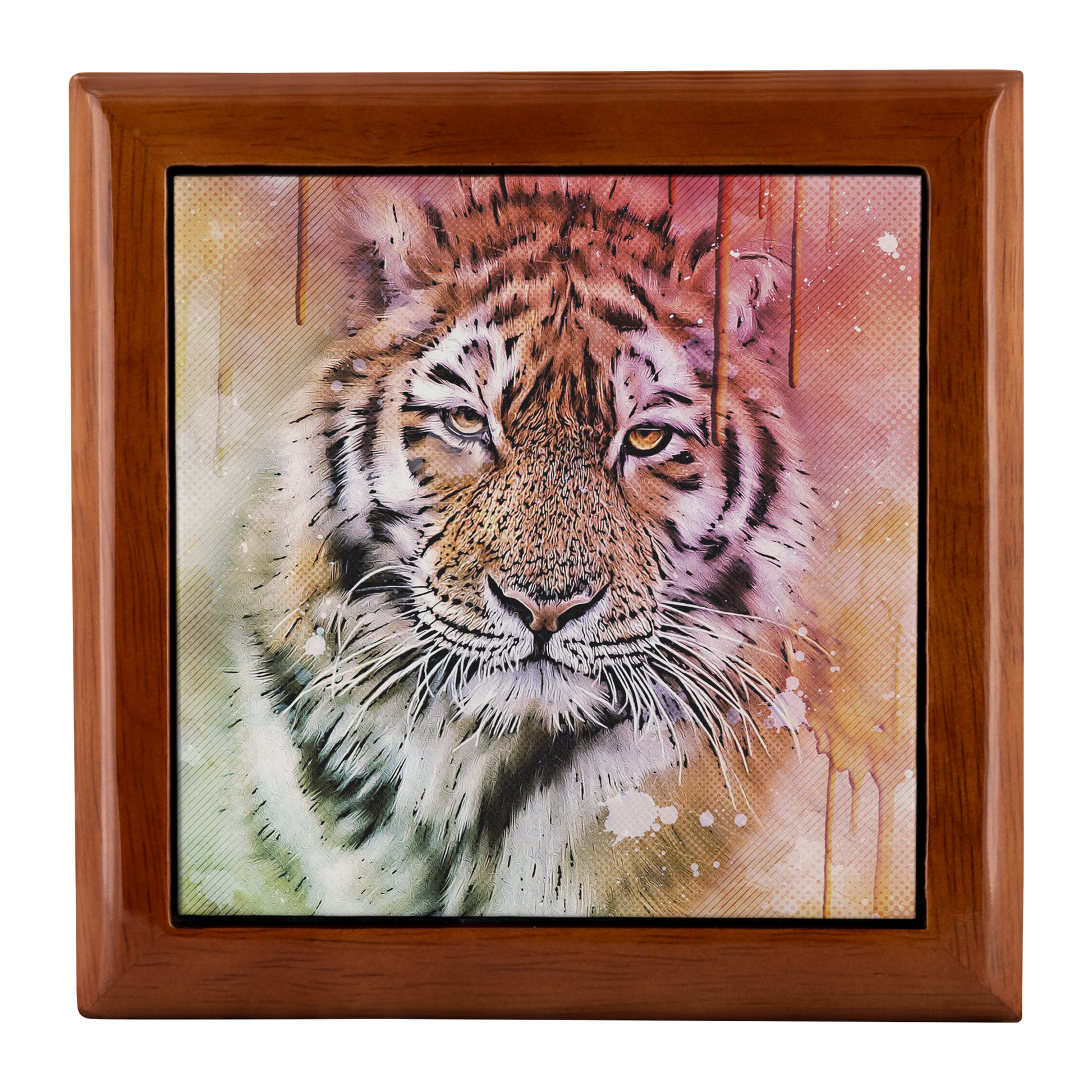Tiger Portrait Art Jewelry Box - Schoppix Gifts