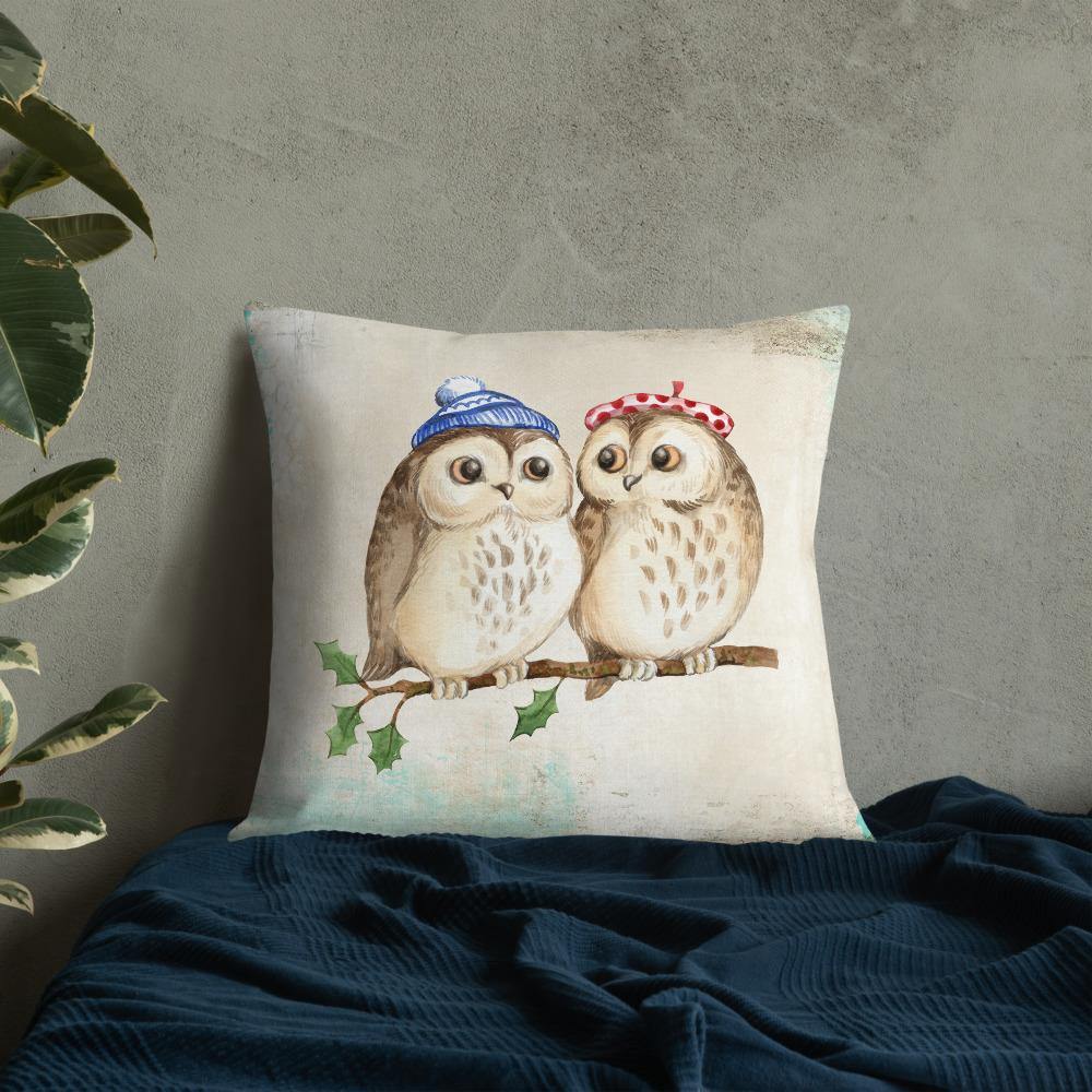 Cute Owls Throw Pillow - Schoppix Gifts