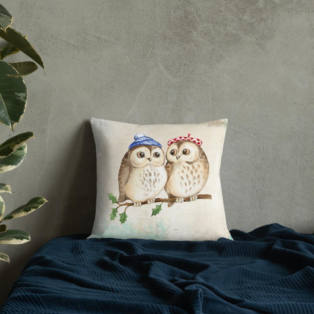 Cute Owls Throw Pillow - Schoppix Gifts