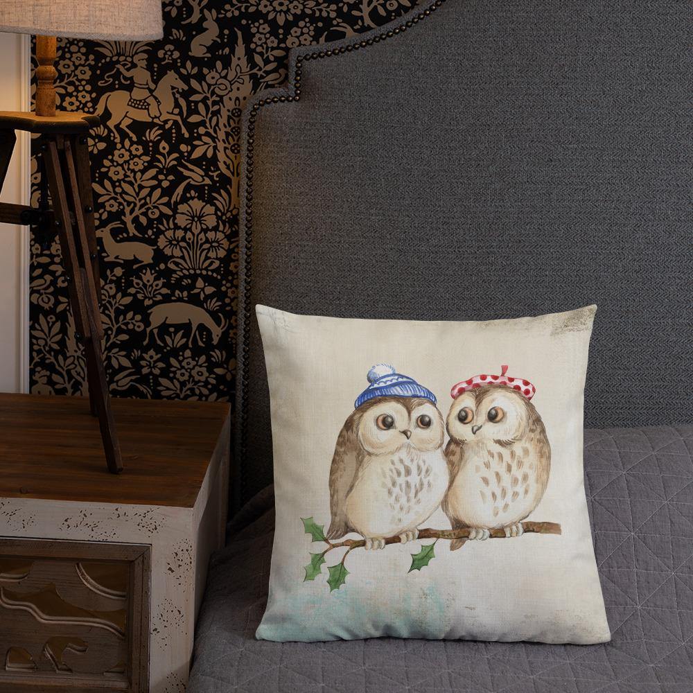 Cute Owls Throw Pillow - Schoppix Gifts