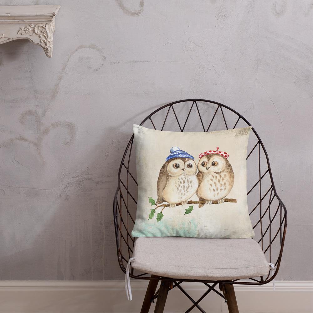 Cute Owls Throw Pillow - Schoppix Gifts