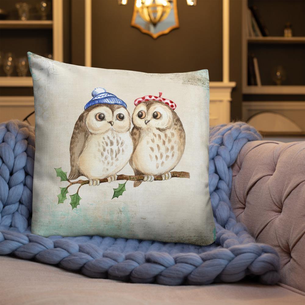 Cute Owls Throw Pillow - Schoppix Gifts