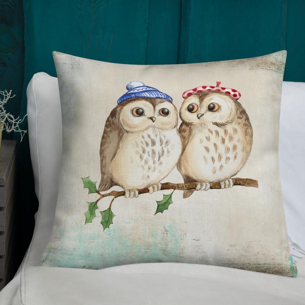 Cute Owls Throw Pillow - Schoppix Gifts