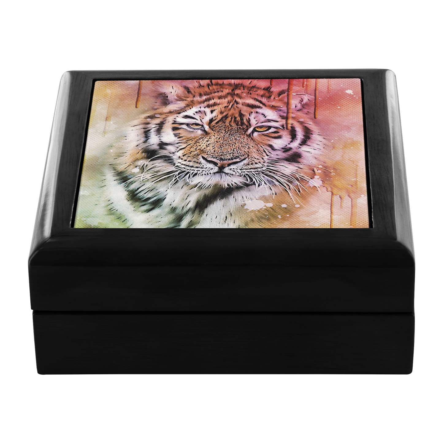 Tiger Portrait Art Jewelry Box - Schoppix Gifts