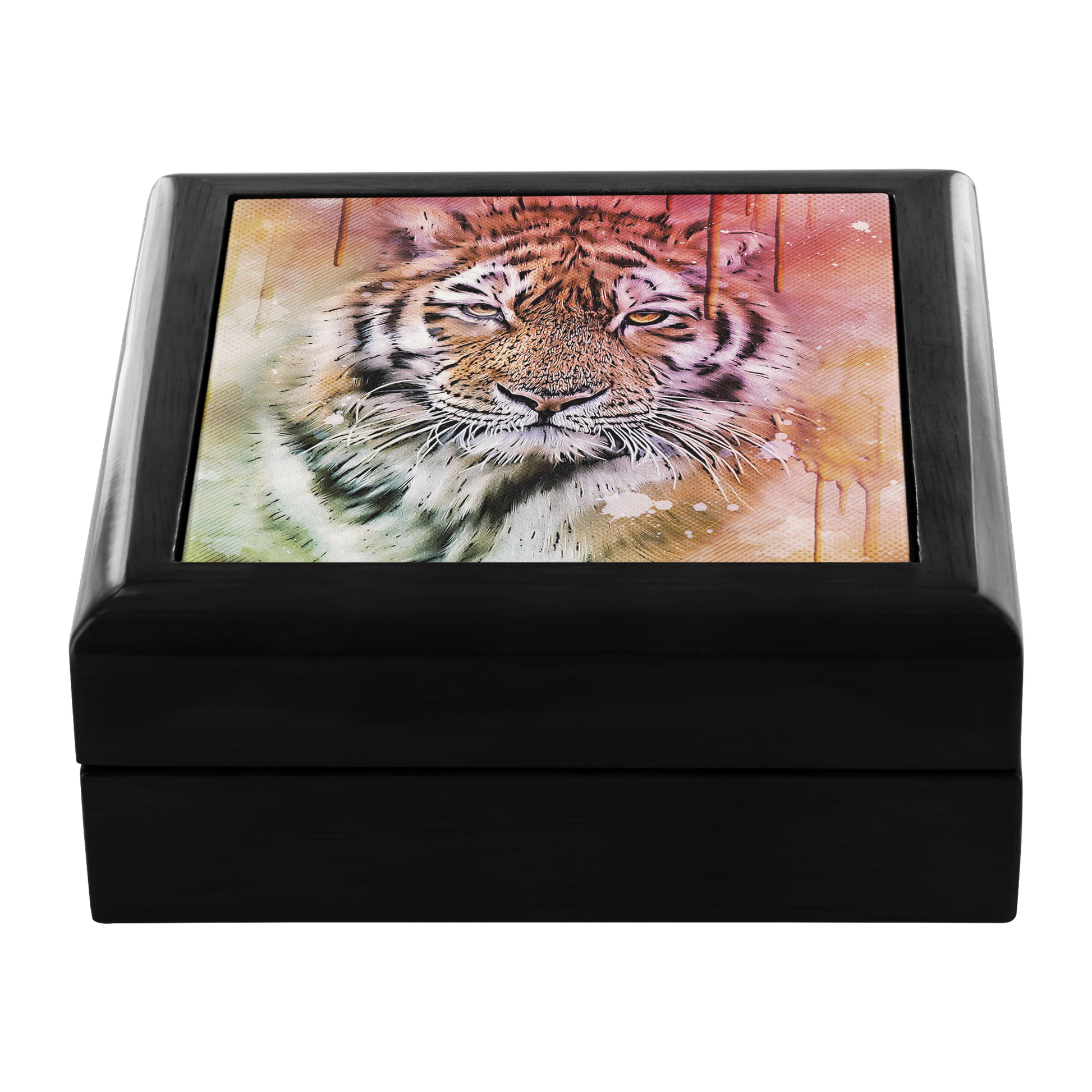 Tiger Portrait Art Jewelry Box - Schoppix Gifts