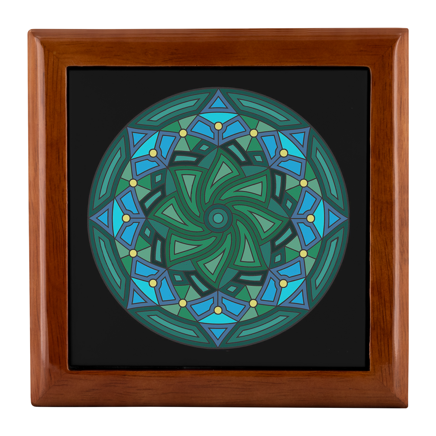 8pt Star Mandala Jewelry Box - Schoppix Gifts