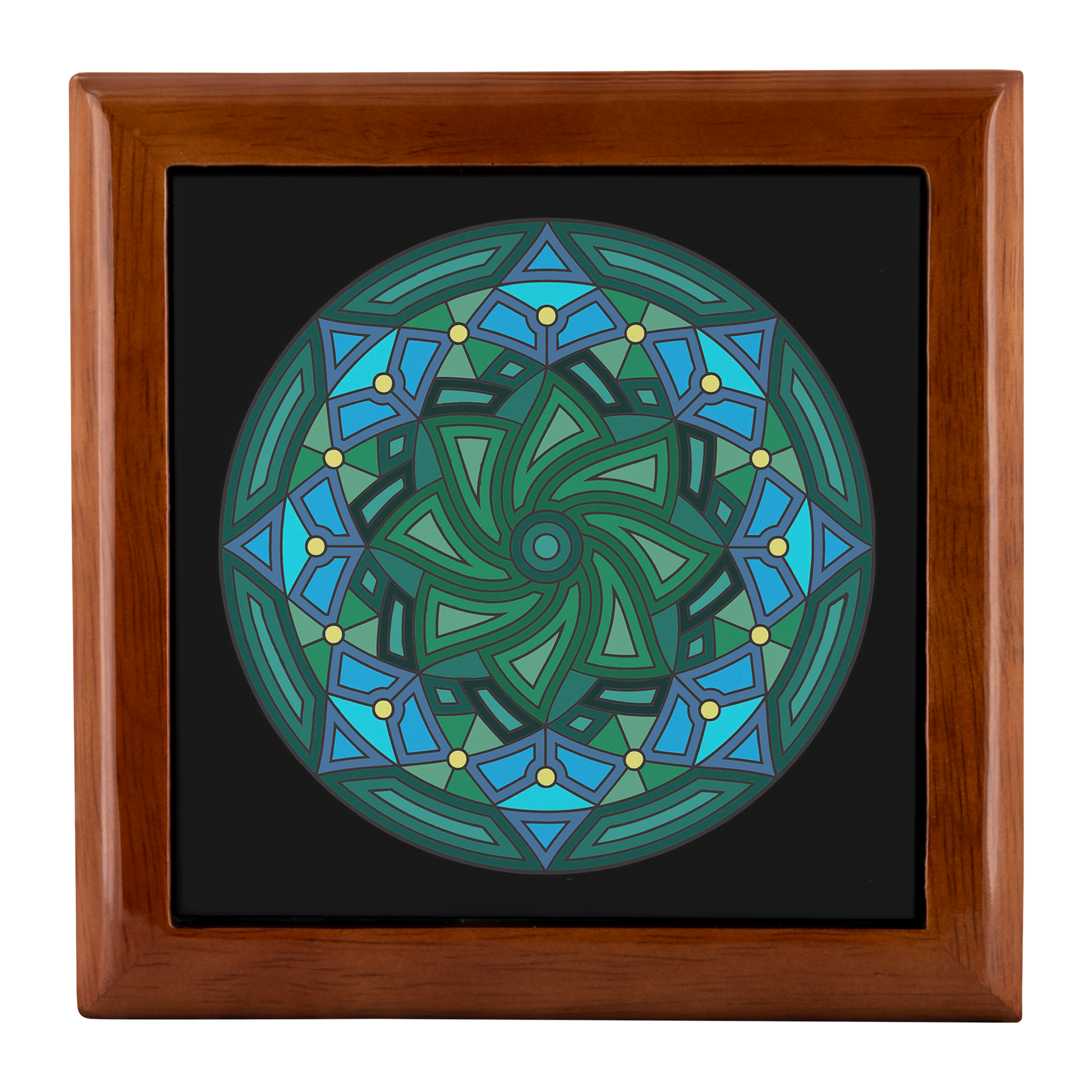 8pt Star Mandala Jewelry Box - Schoppix Gifts