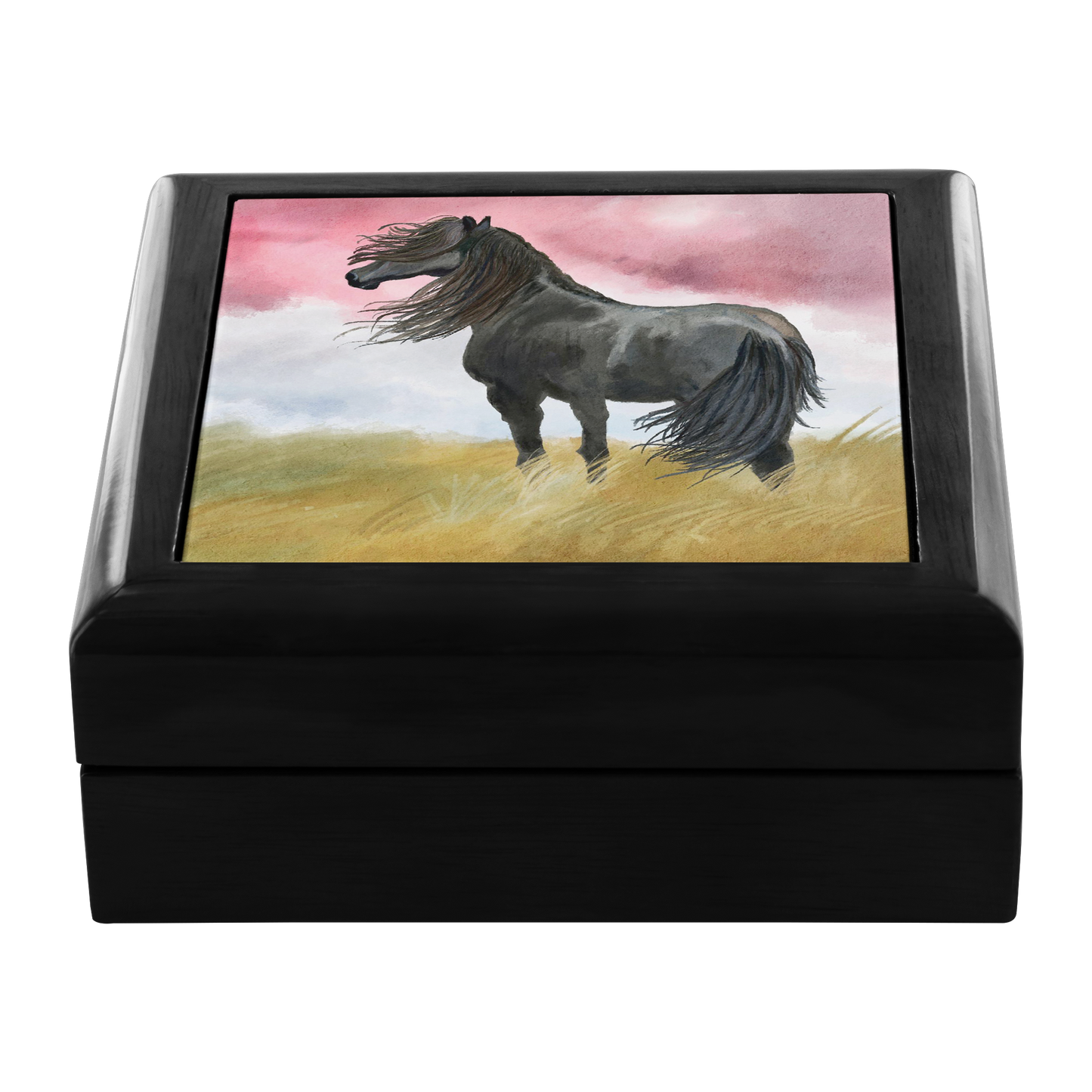 Black Horse Art Jewelry Box - Schoppix Gifts