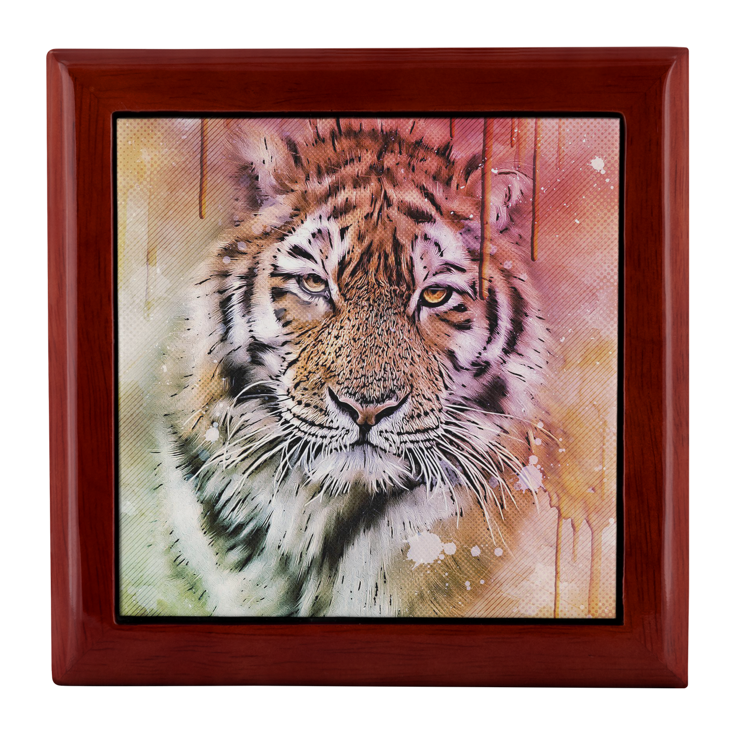 Tiger Portrait Art Jewelry Box - Schoppix Gifts