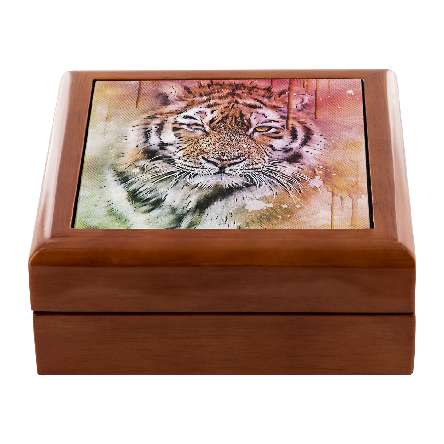Tiger Portrait Art Jewelry Box - Schoppix Gifts