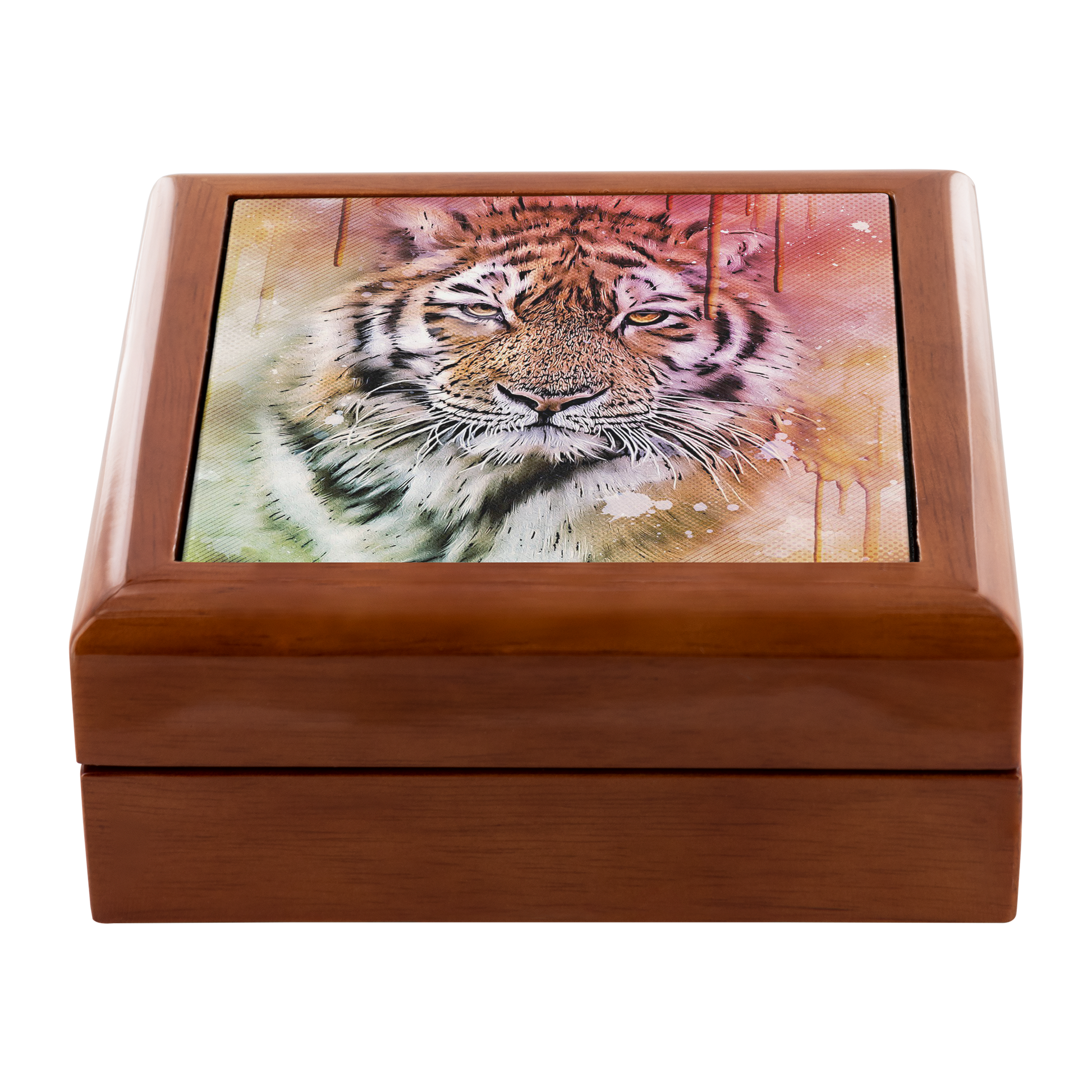 Tiger Portrait Art Jewelry Box - Schoppix Gifts